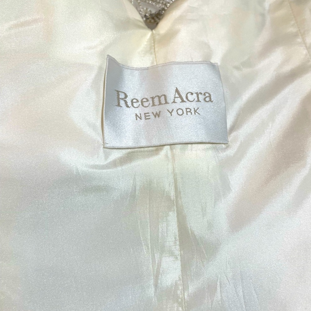 Reem Acra Ivory Wedding Dress